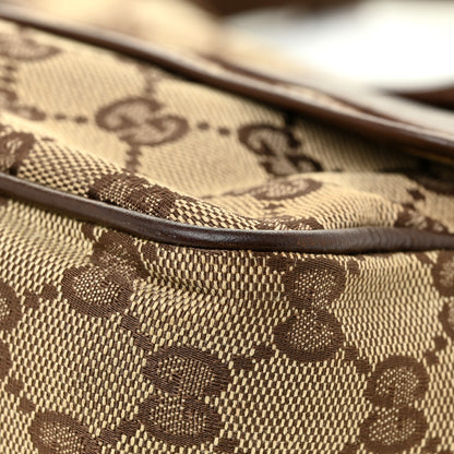 Gucci Monogram Flap Pocket Messenger Bag Beige Dark Brown 6 of 31