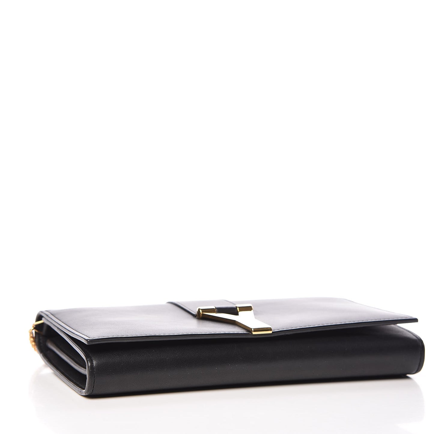 Calfskin Classic Y Ligne Chain Wallet Black