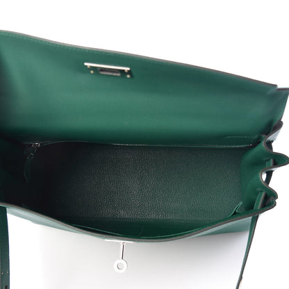 Hermes Evercolor Kelly Retourne 32 Vert Vertigo 7 of 36