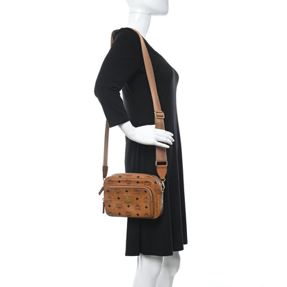 MCM Visetos Klassik Crossbody Bag Cognac 2 of 12