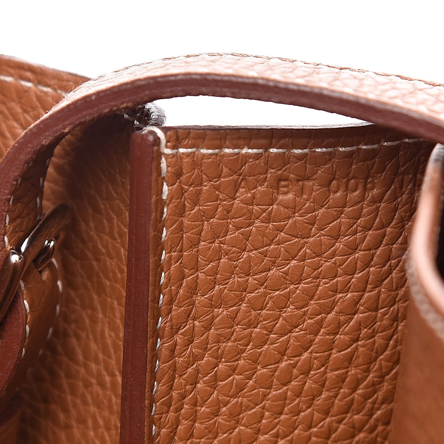 Hermes Taurillon Clemence Halzan 31 Gold 8 of 13