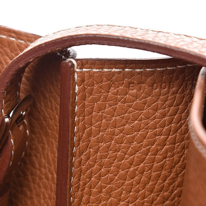 Hermes Taurillon Clemence Halzan 31 Gold 8 of 13