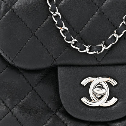 Chanel Lambskin Quilted New Mini Flap Black 9 of 14
