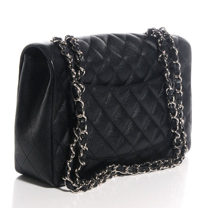 Chanel Caviar Jumbo Single Flap Black 3 of 8