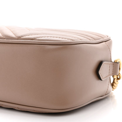 Gucci Calfskin Matelasse Small GG Marmont Chain Shoulder Bag Porcelain Rose 10 of 10