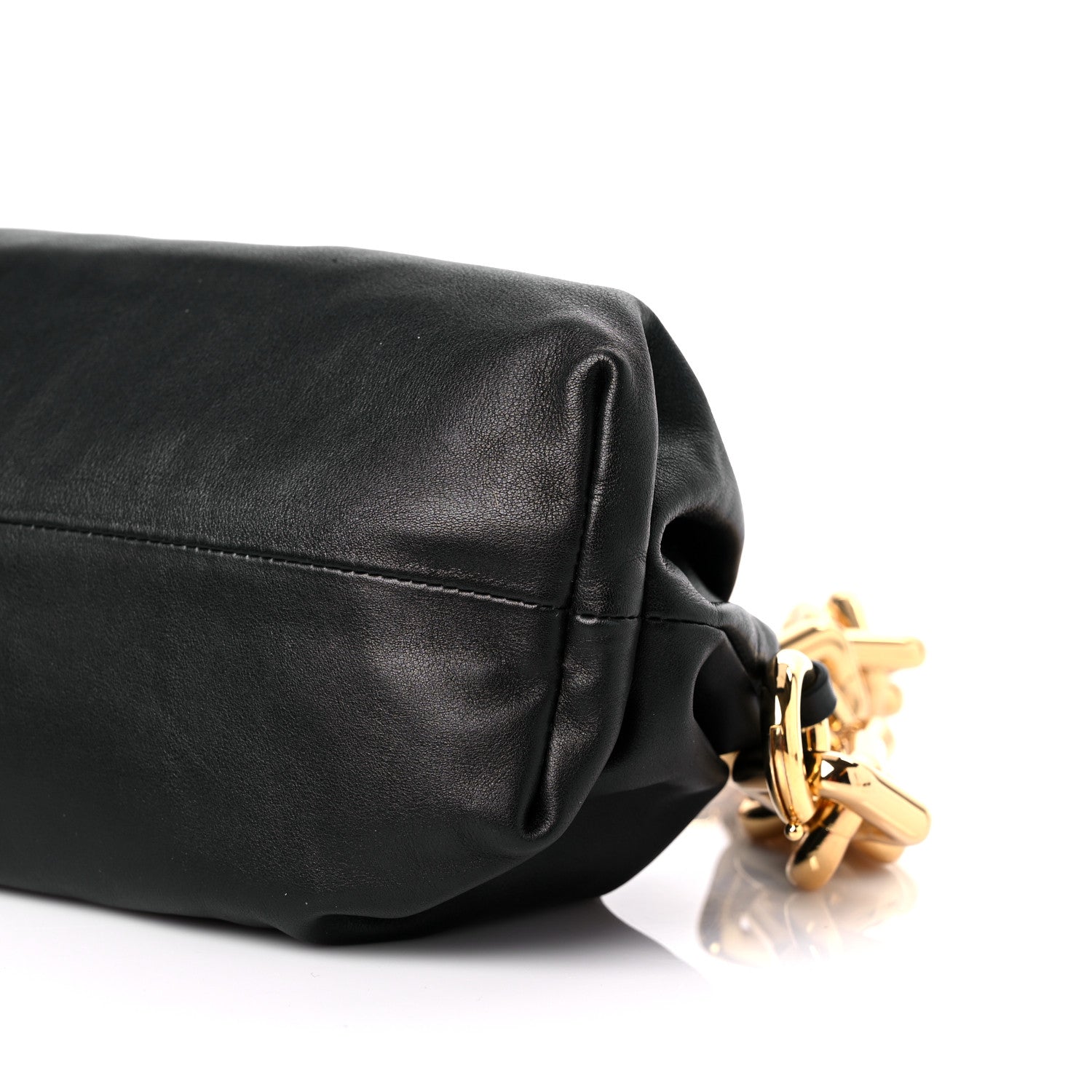 Bottega Veneta Calfskin The Pouch Chain Black 8 of 8