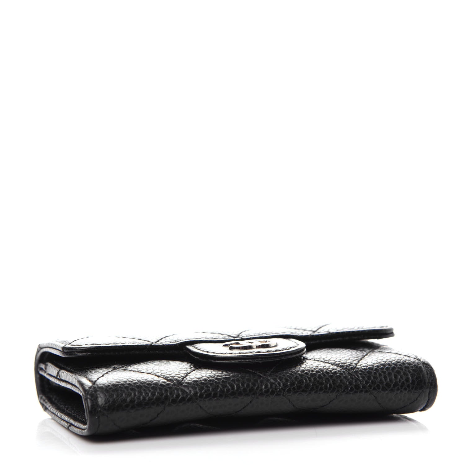 Chanel Caviar Quilted Flap Card Holder Black 4 of 9