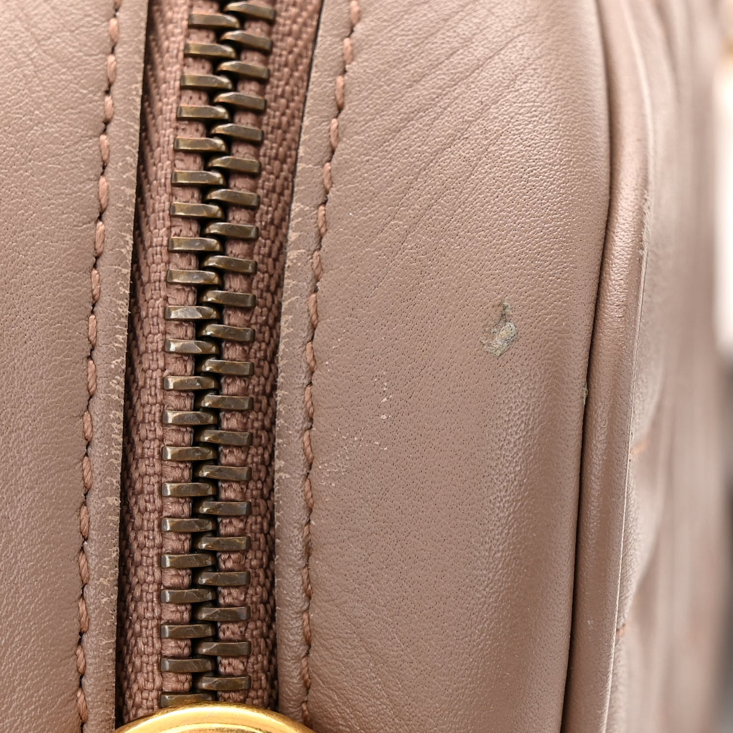 Calfskin Matelasse Mini GG Marmont Chain Shoulder Bag Porcelain Rose