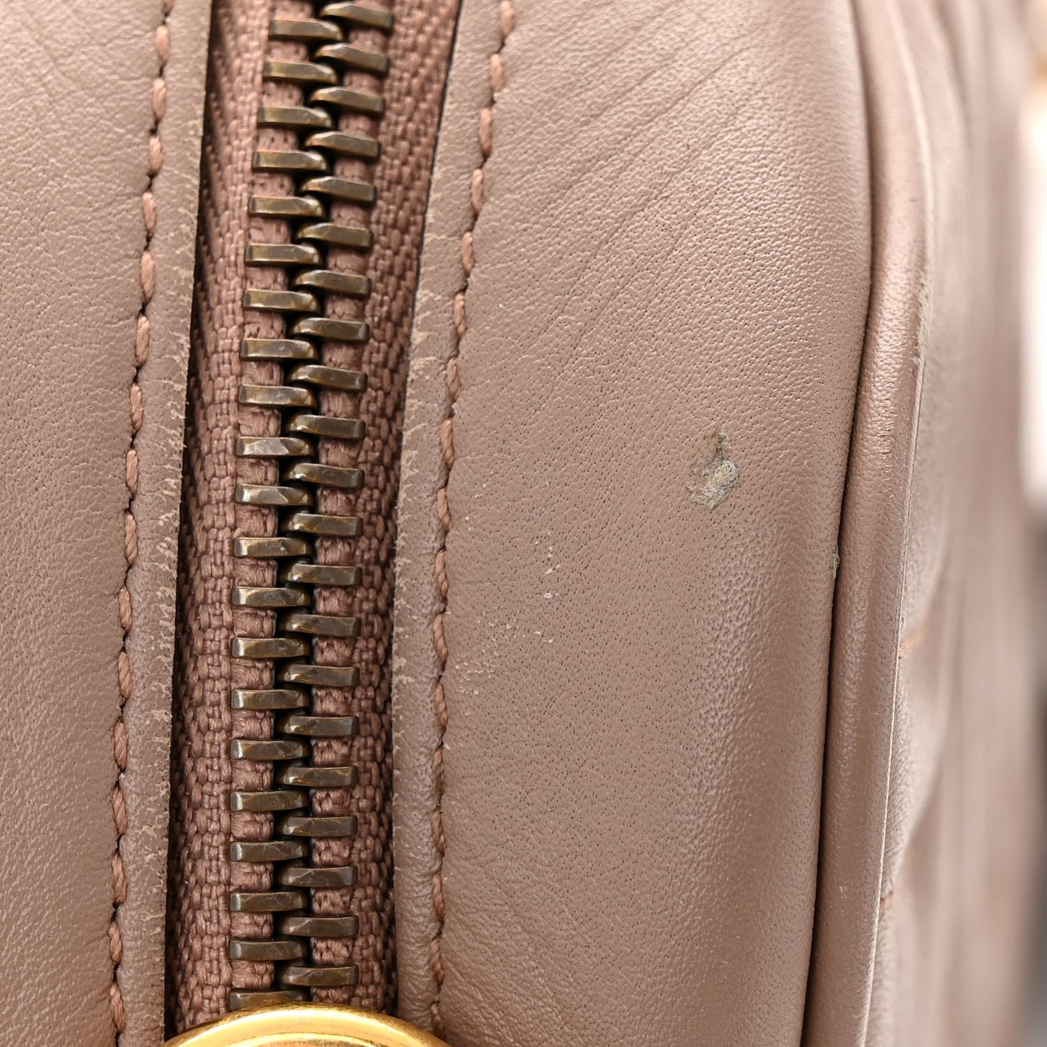 Gucci Calfskin Matelasse Mini GG Marmont Chain Shoulder Bag Porcelain Rose 13 of 15