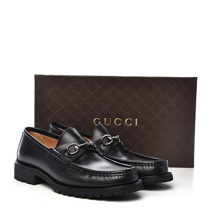 Gucci Laredo Calfskin Mens Horsebit Loafers 11 Black 10 of 10