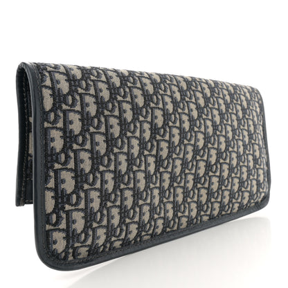 Christian Dior Oblique Fold Over Clutch Blue 3 of 10