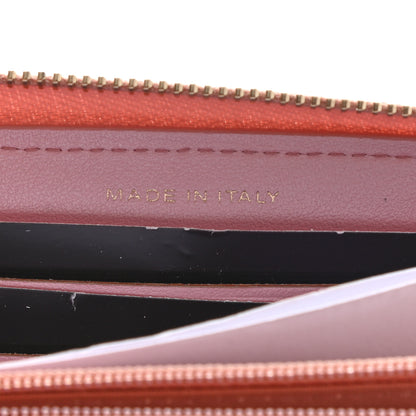 Chanel Iridescent Caviar Quilted Medium Zip Around Wallet Pink 7 of 9