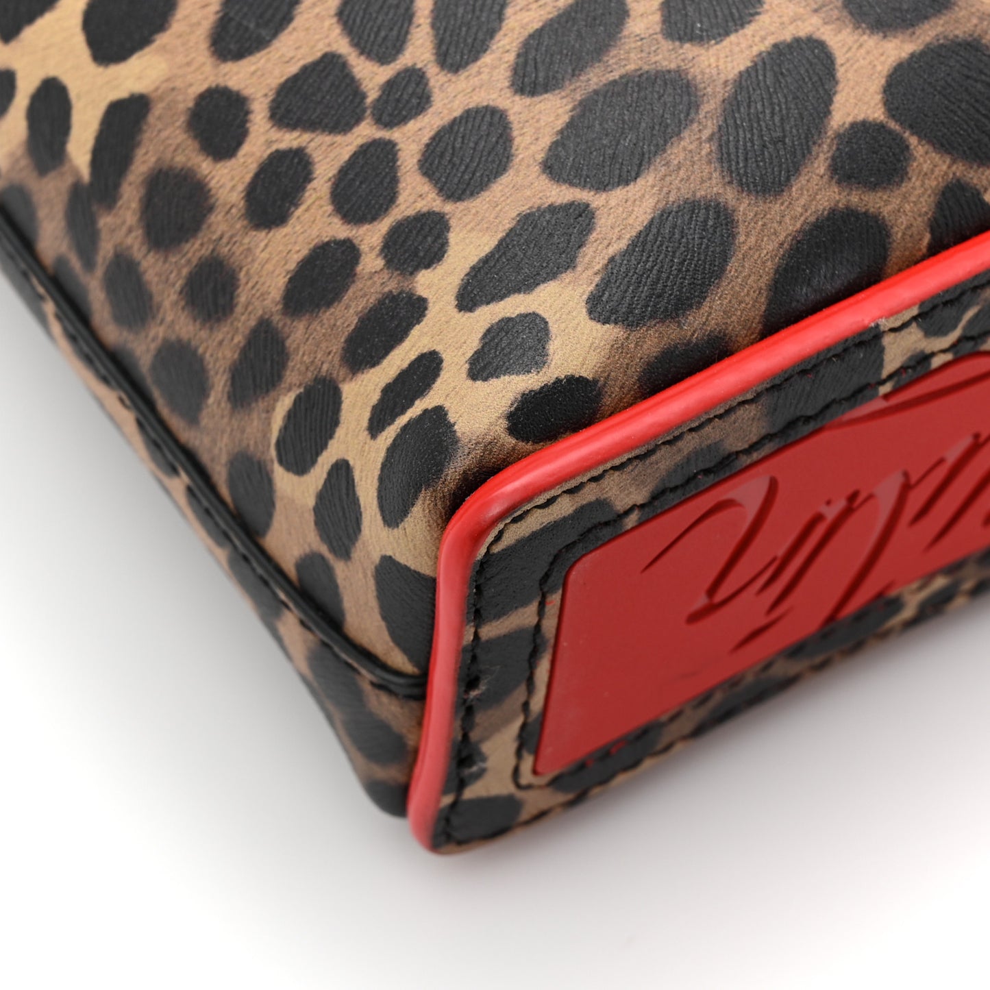 Calfskin Leopard Mini North South Cabata Tote Multicolor