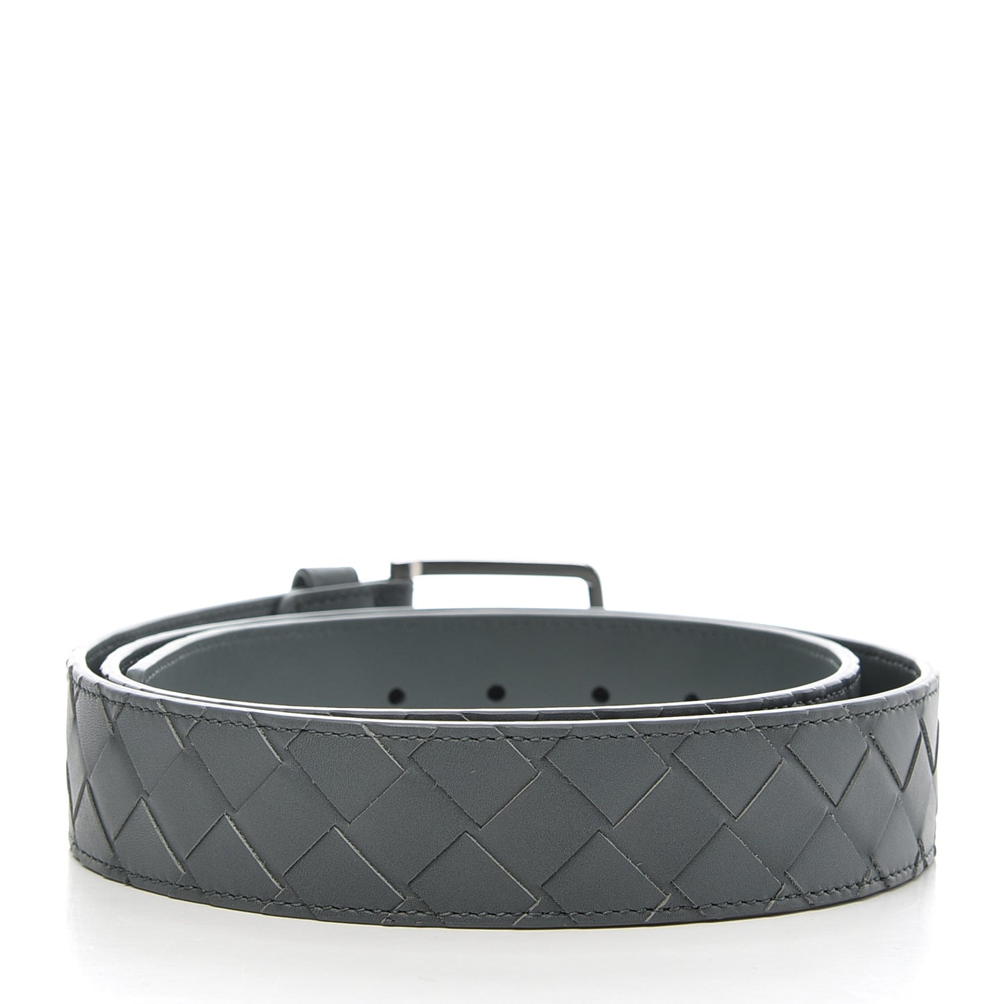 Nappa Intrecciato Belt 100 40 Slate