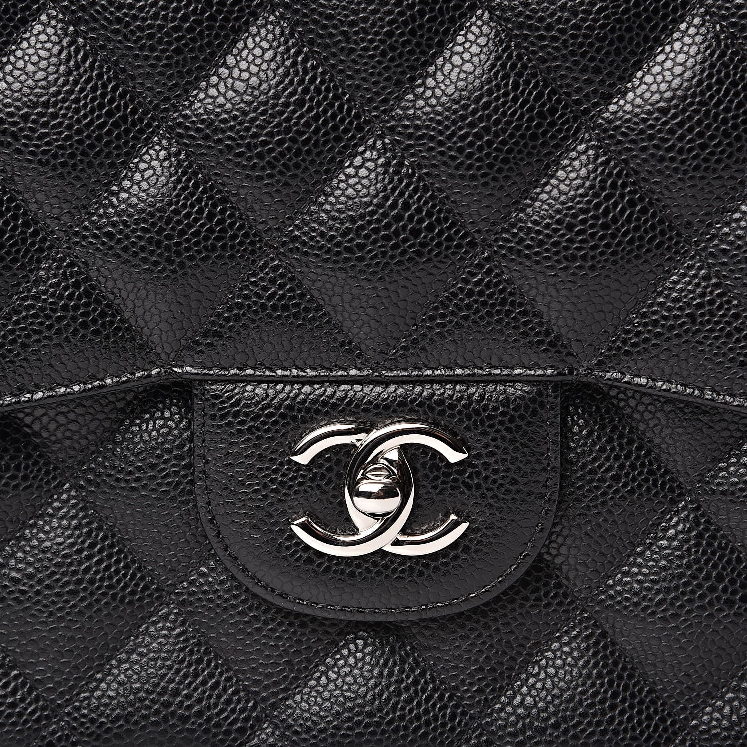 Chanel Caviar Quilted Jumbo Double Flap Black 10 of 10