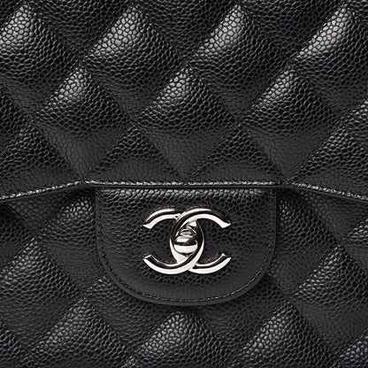 Chanel Caviar Quilted Jumbo Double Flap Black 10 of 10