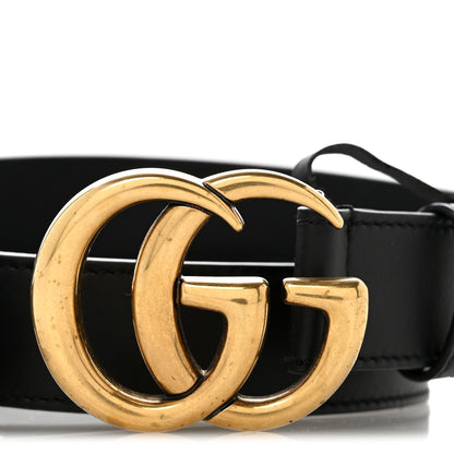 Gucci Calfskin Double G 30mm Belt 75 30 Black 6 of 8