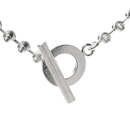 Gucci Sterling Silver Bead Toggle Necklace 4 of 6