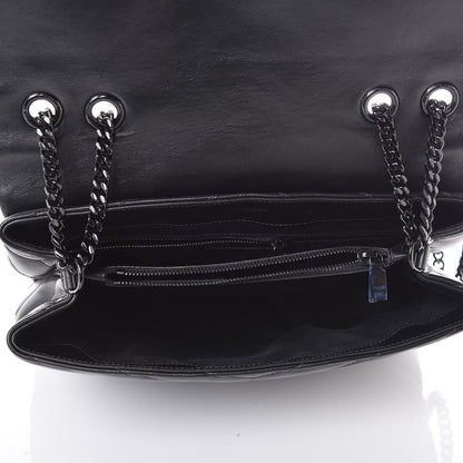 Saint Laurent Calfskin Y Quilted Monogram Medium Loulou Chain Satchel Black 5 of 10