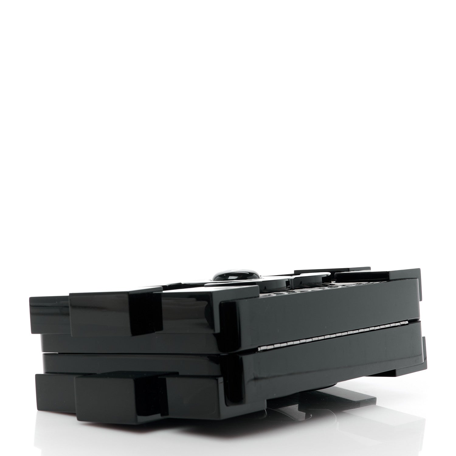 Chanel Plexiglass Barcode Boy Brick Lego Clutch Black 4 of 12