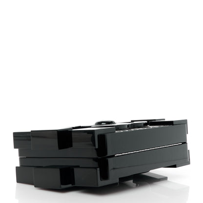 Chanel Plexiglass Barcode Boy Brick Lego Clutch Black 4 of 12