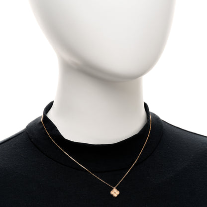 Van Cleef & Arpels 18K Rose Gold Sweet Alhambra Pendant Necklace 2 of 4