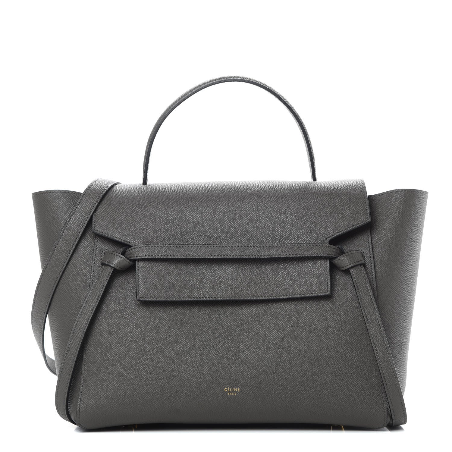 Celine Grained Calfskin Mini Belt Bag Grey 1 of 11