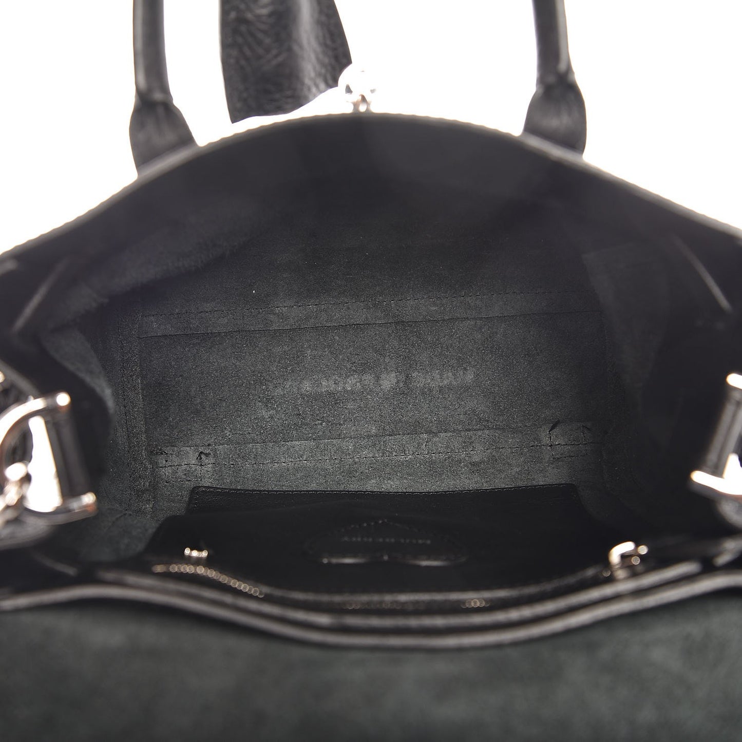 Natural Leather Mini Cara Delevingne Convertible Satchel Black