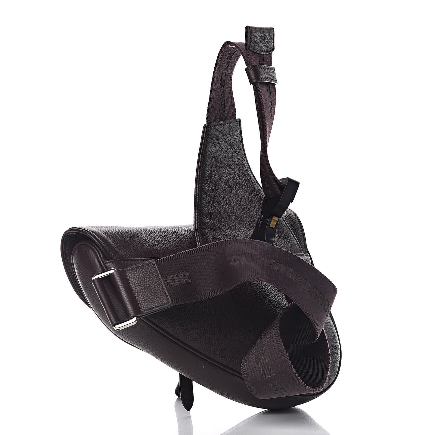 Grained Calfskin Kim Jones Saddle Bag Amaranth