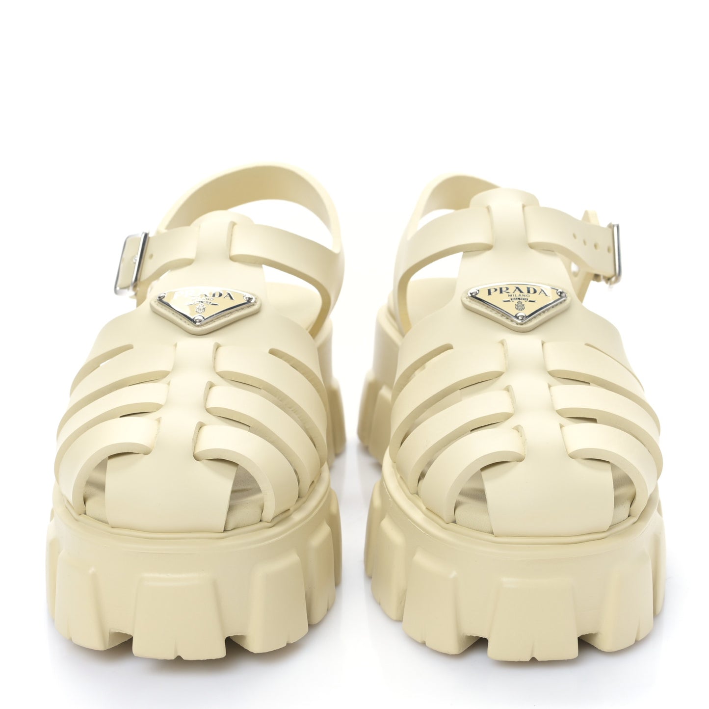 Foam Rubber Metal Triangle Logo Monolith 55mm Cage Sandals 41 Quarzo