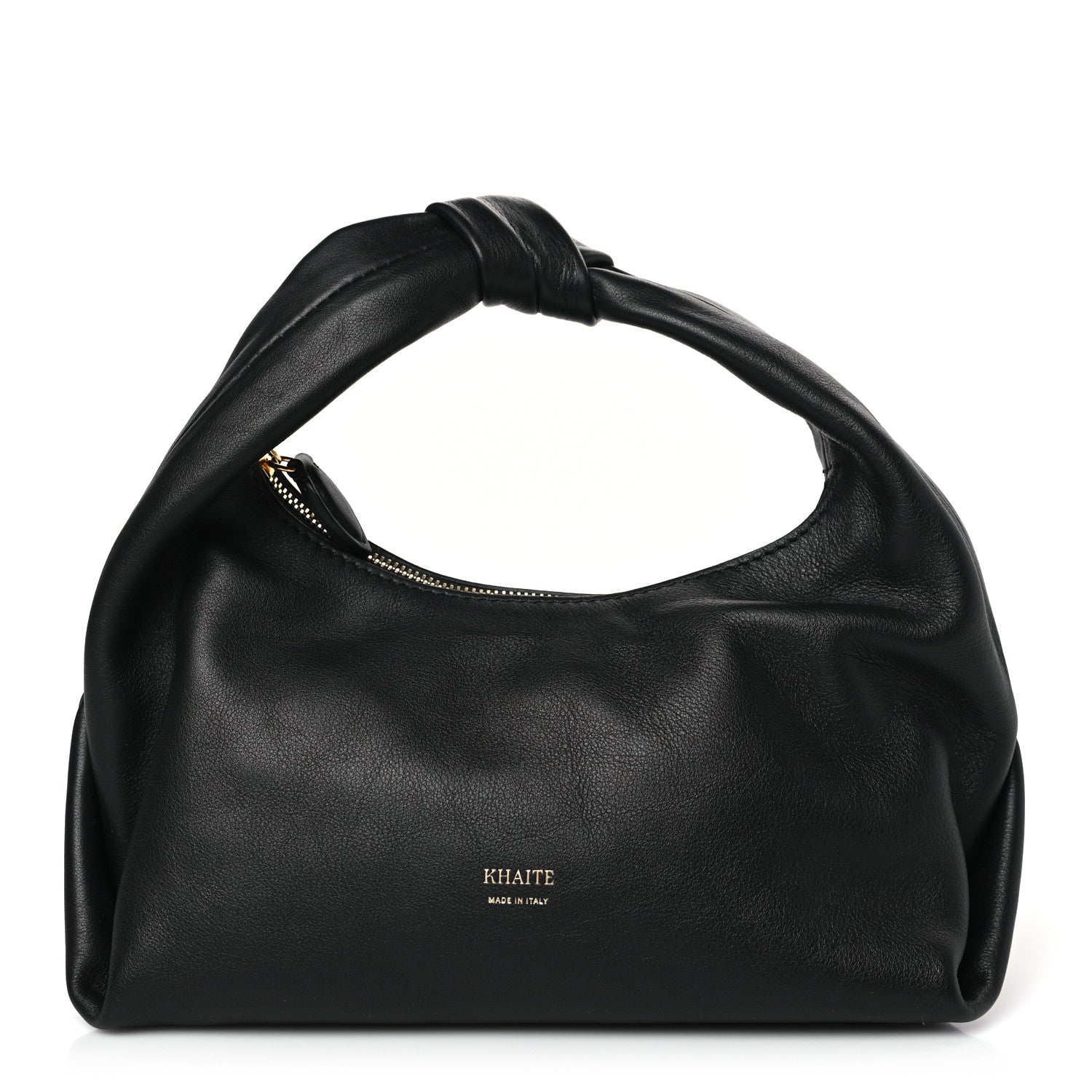 Khaite Smooth Calfskin Beatrice Small Hobo Black 1 of 8