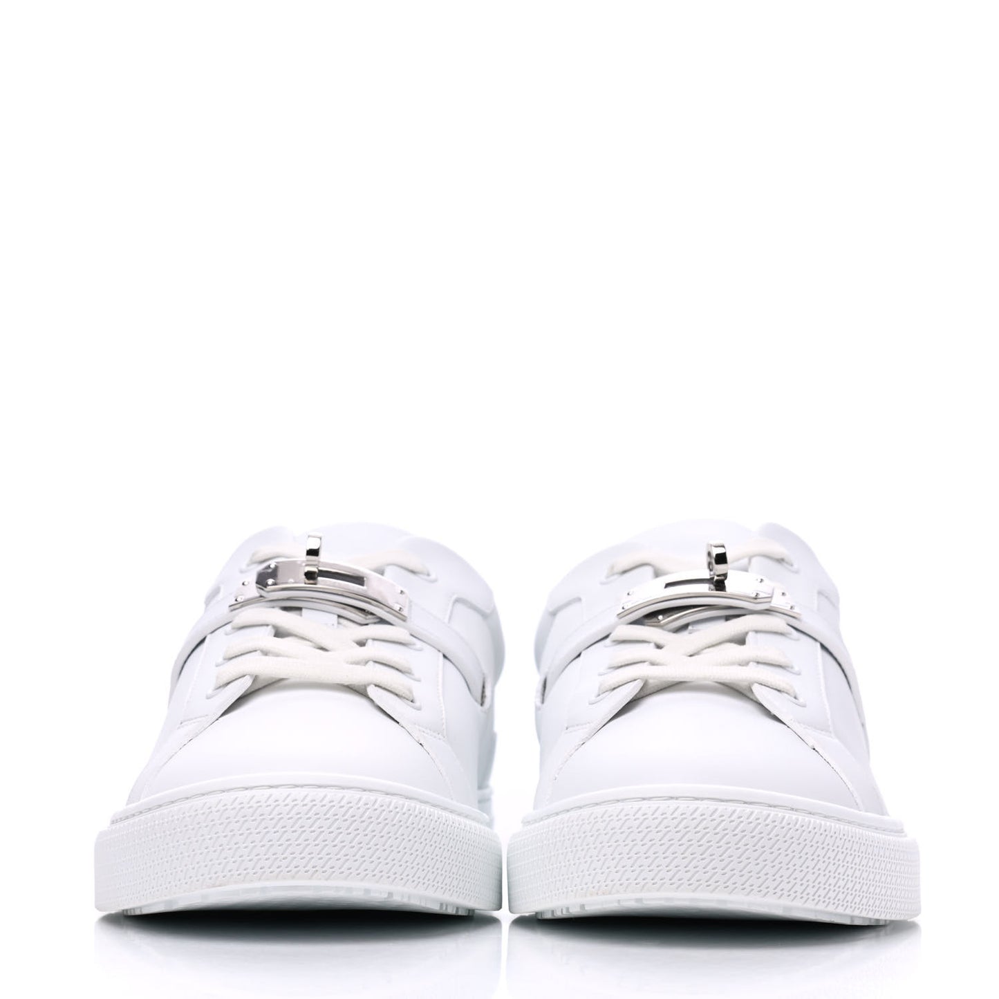 Calfskin Mens Day Sneakers 44 White