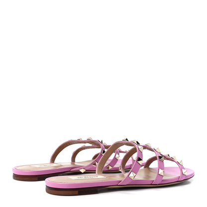 Valentino Garavani Nappa Rockstud Caged Flat Slide Sandals 38.5 Giacinto 4 of 8