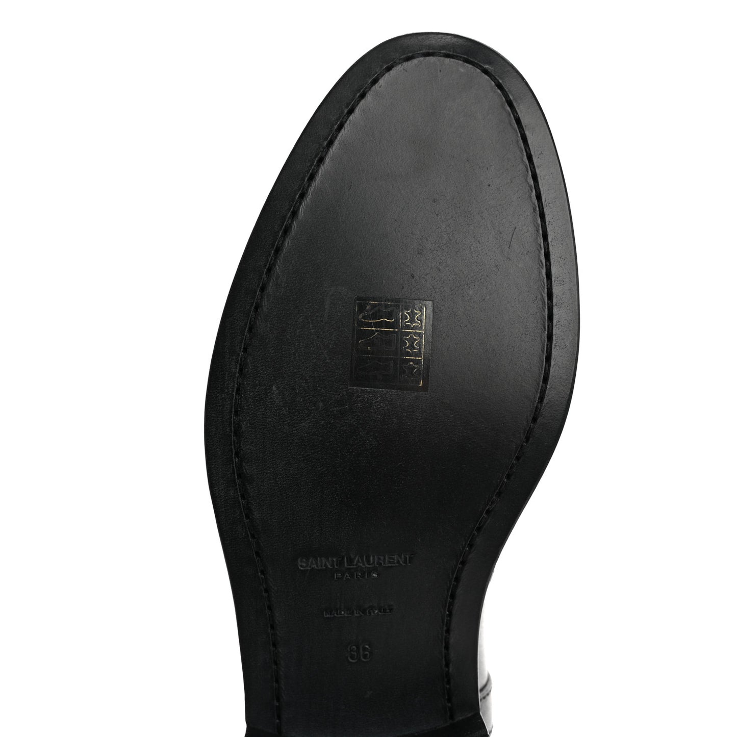 Calfskin Kate 105 Western Knee High Boots 36 Black