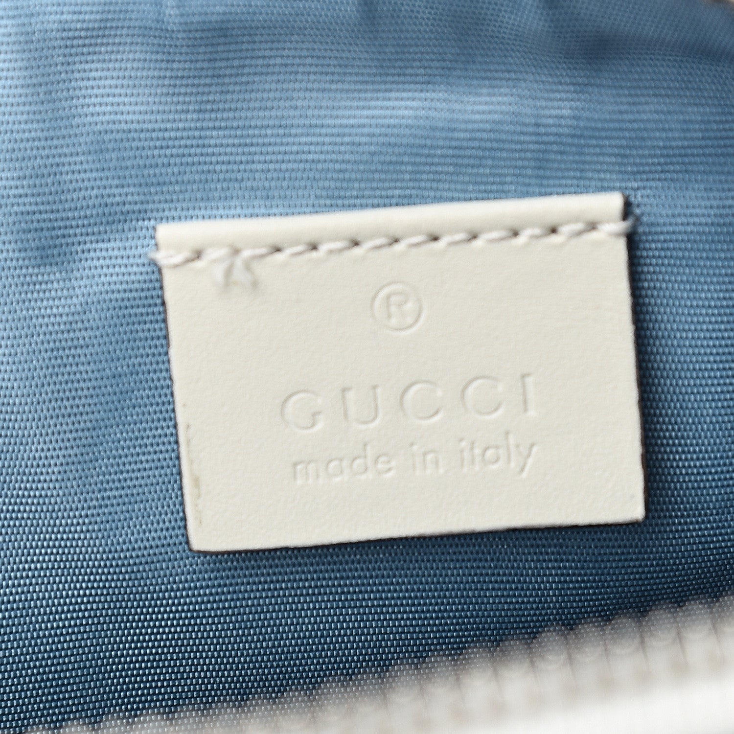 Gucci X SEGA Calfskin GUCCY Stars Mini Dome Shoulder Bag Mystic White Gold 5 of 9