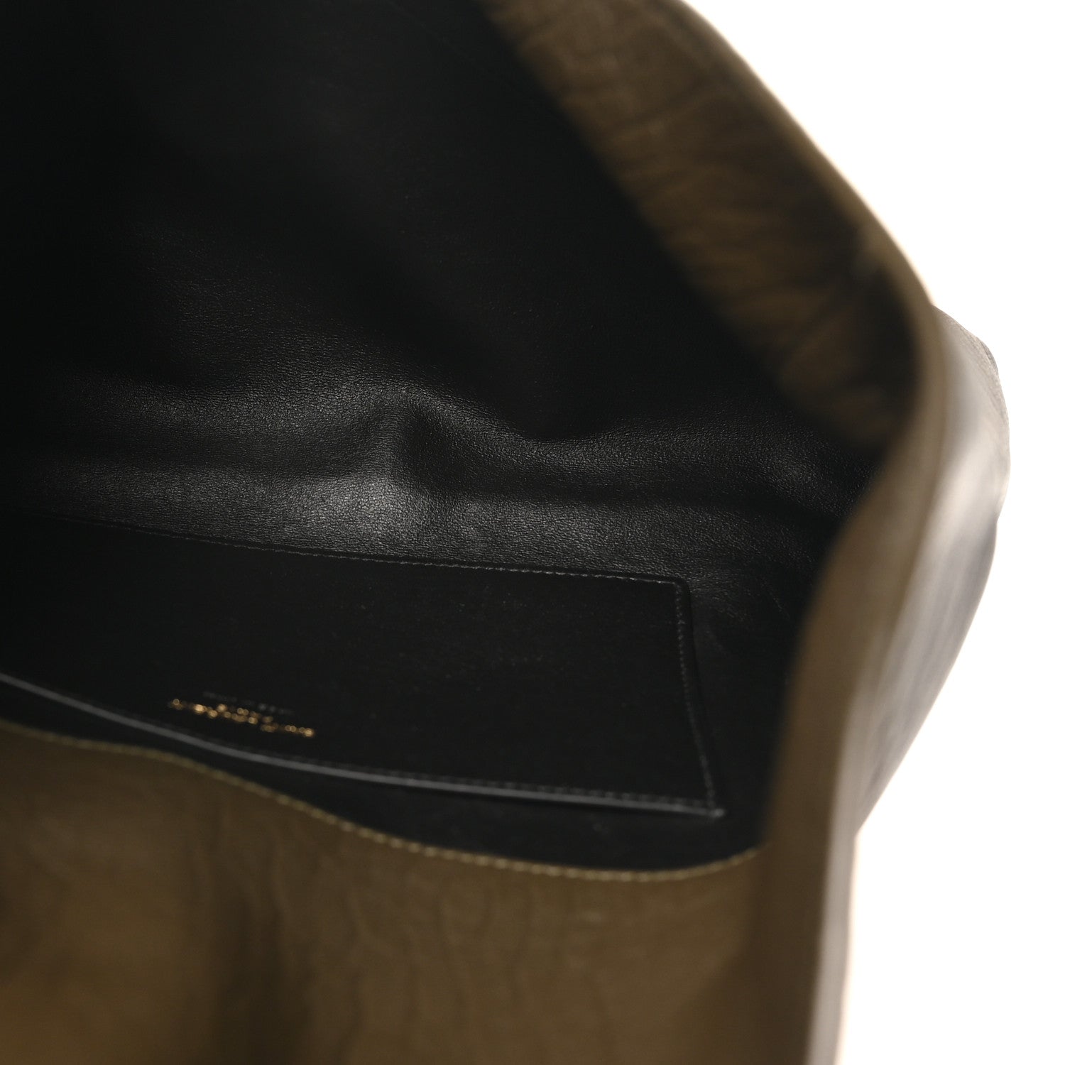 Saint Laurent Grained Lambskin Large Cassandre Envelope Pouch Light Musk 11 of 16