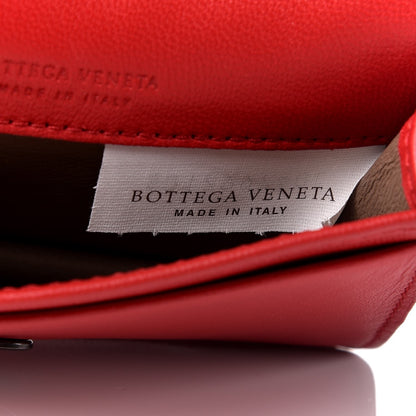 Bottega Veneta Nappa Intrecciato Card Holder China Red 7 of 8
