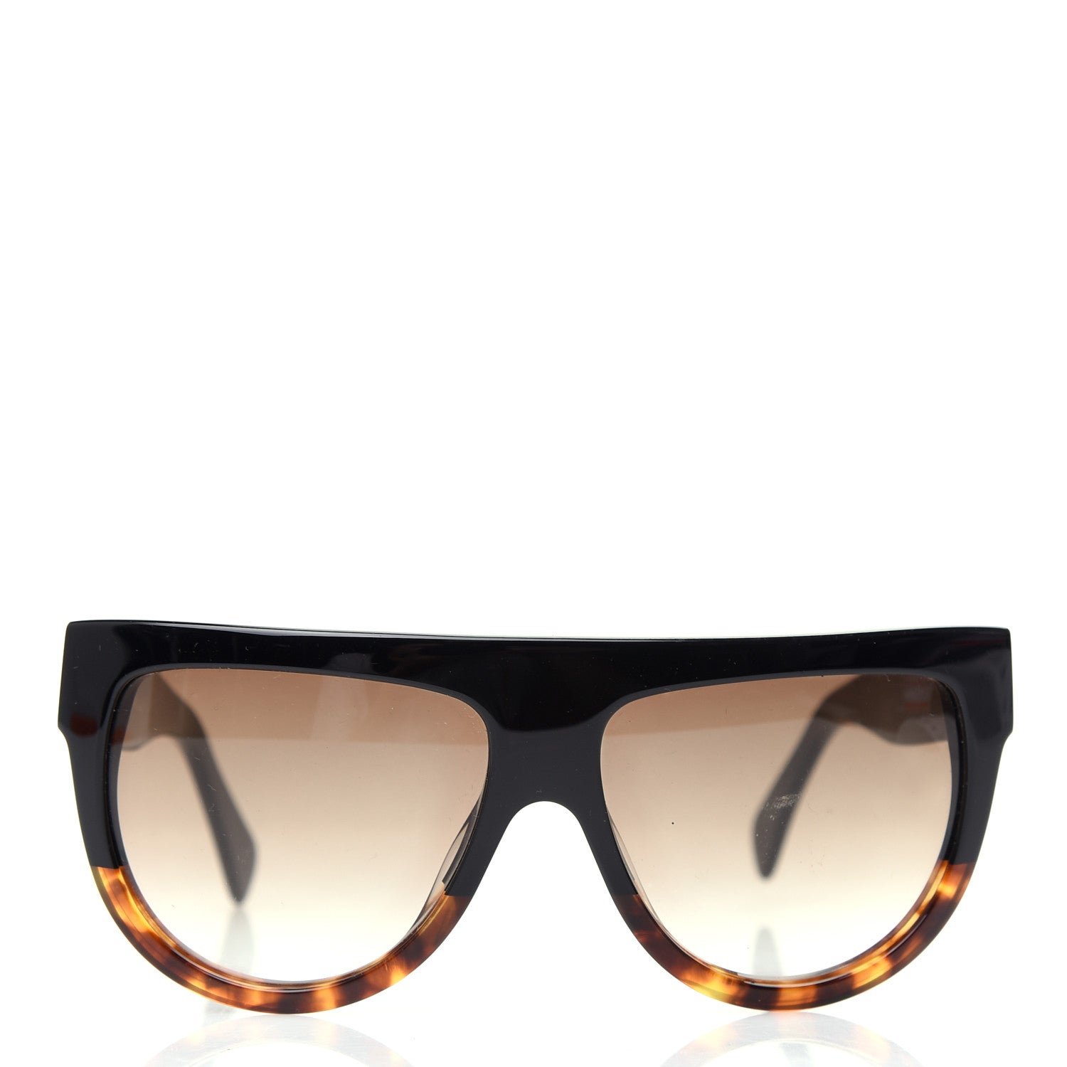 Celine Shadow Sunglasses CL 41026/S Black Havana 2 of 8