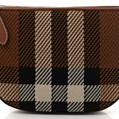 Burberry Canvas Calfskin Check Knitted Small Olympia Birch Brown 7 of 9