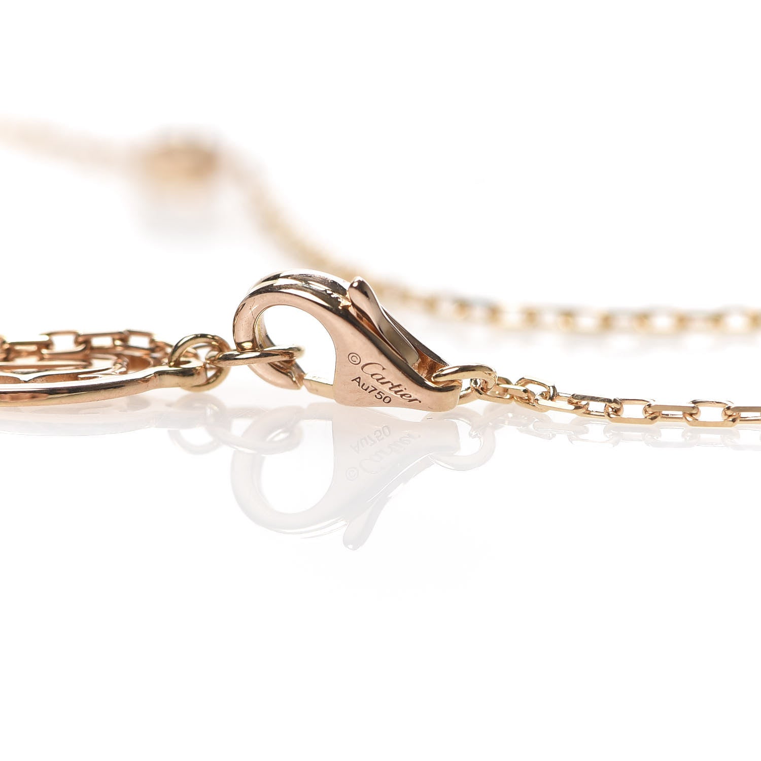 Cartier 18K Pink Gold Diamond SM D'Amour Pendant Necklace 4 of 6