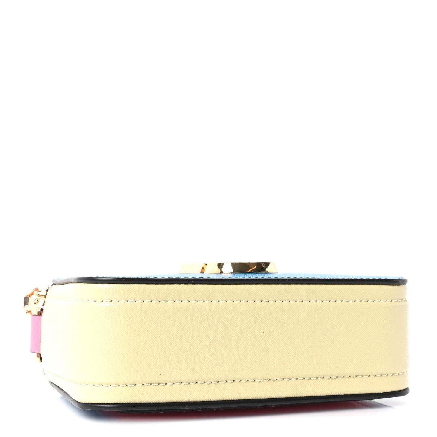 Saffiano Small Snapshot Camera Bag Blue Multicolor