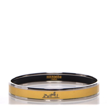 Hermes Enamel Printed Narrow Caleche Bracelet 65 1 of 6