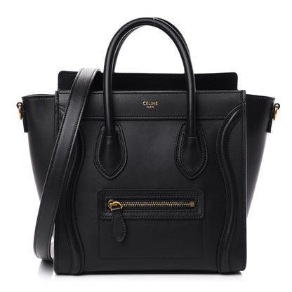 Celine Smooth Calfskin Nano Luggage Black 1 of 11