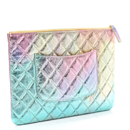 Chanel Metallic Goatskin Quilted Medium 2.55 Reissue Cosmetic Case Multicolor 3 of 7