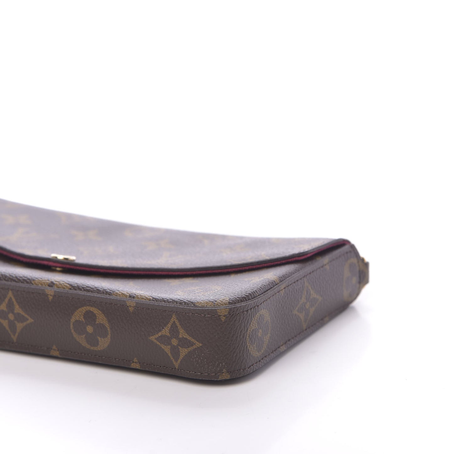 Monogram Pochette Felicie Chain Wallet Fuchsia