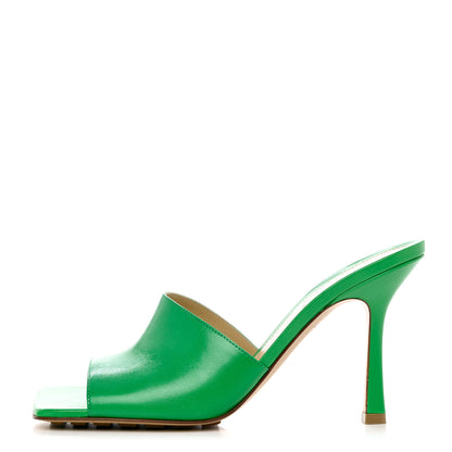 Bottega Veneta Lambskin Stretch Mule Sandals 38.5 Grass 1 of 10