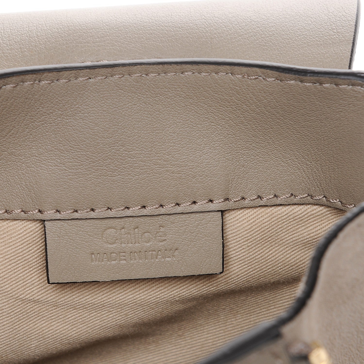 Chloe Suede Calfskin Mini Faye Backpack Motty Grey 7 of 8