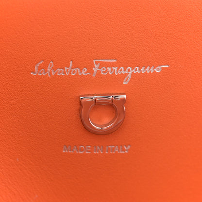 Salvatore Ferragamo Calfskin Medium Studio Bag Orange 7 of 12