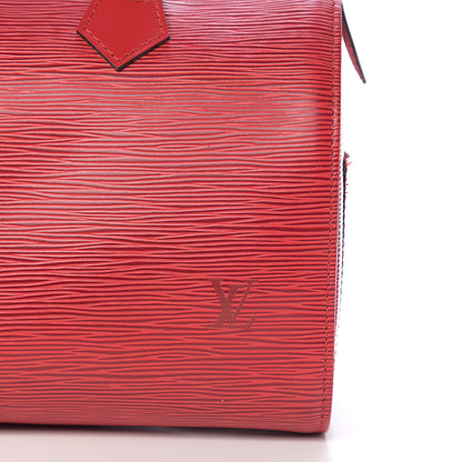 Louis Vuitton Epi Speedy 25 Castillan Red 12 of 12