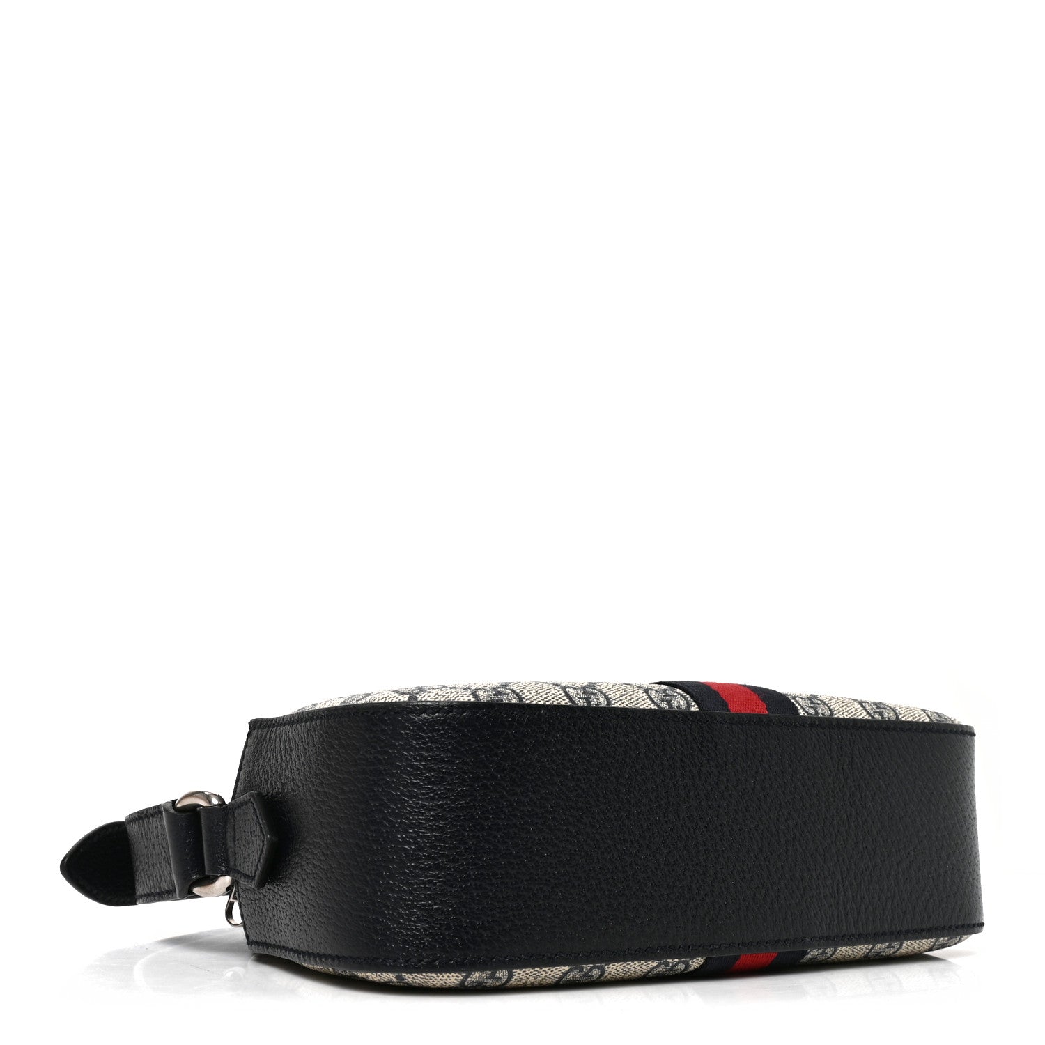Gucci GG Supreme Monogram Textured Dollar Calfskin Web Small Ophidia Camera Bag Beige Blue 4 of 10